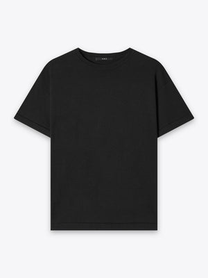 A Brand Collective Kyneton Short Sleeve Knit Tee in black made of 100% Good Earth Cotton.