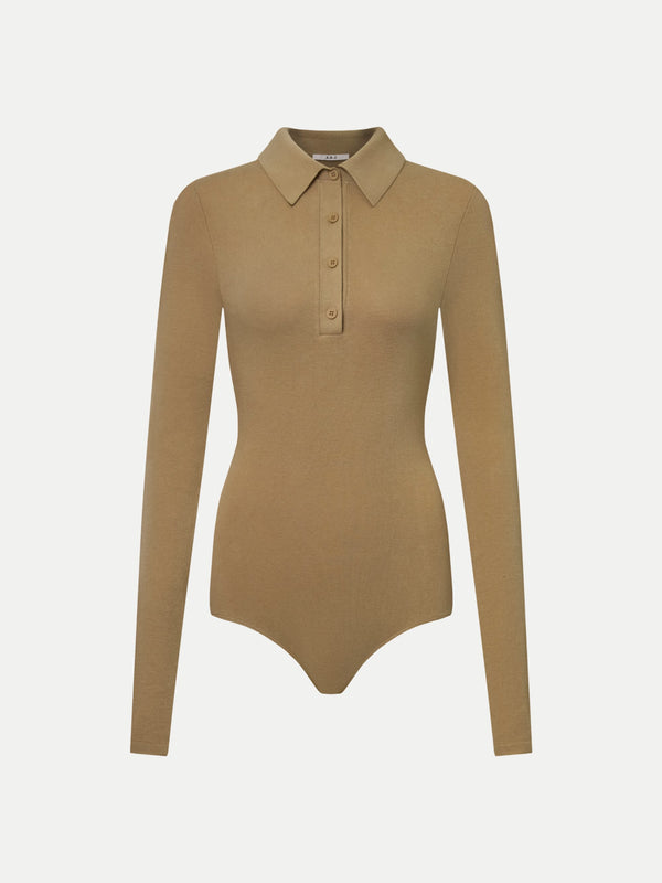 ALMA COLLARED POLO LONG SLEEVE BODYSUIT