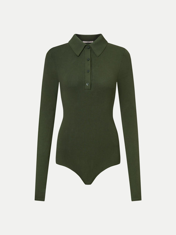 ALMA COLLARED POLO LONG SLEEVE BODYSUIT