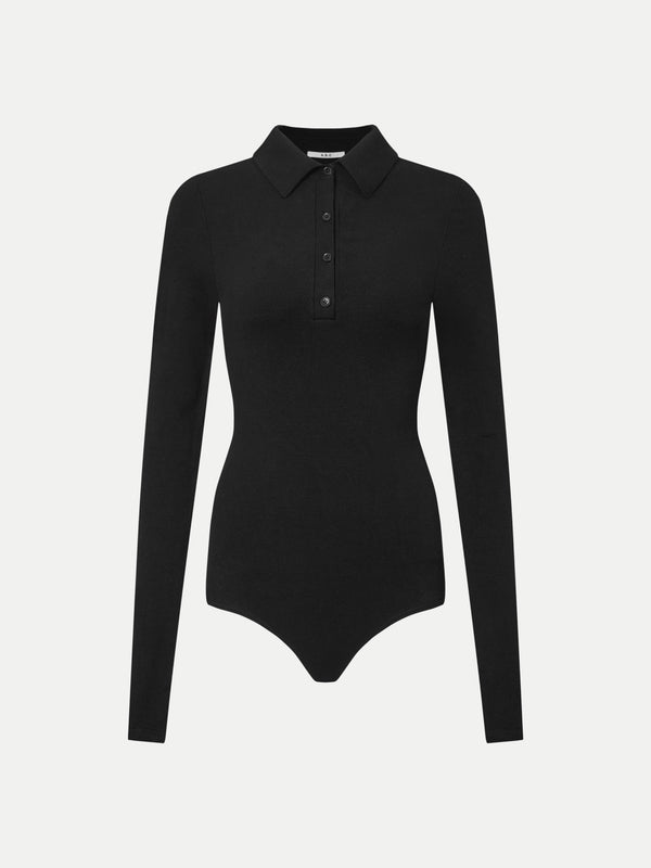 ALMA COLLARED POLO LONG SLEEVE BODYSUIT