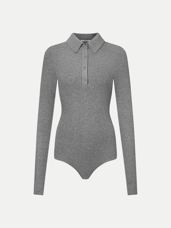 ALMA COLLARED POLO LONG SLEEVE BODYSUIT