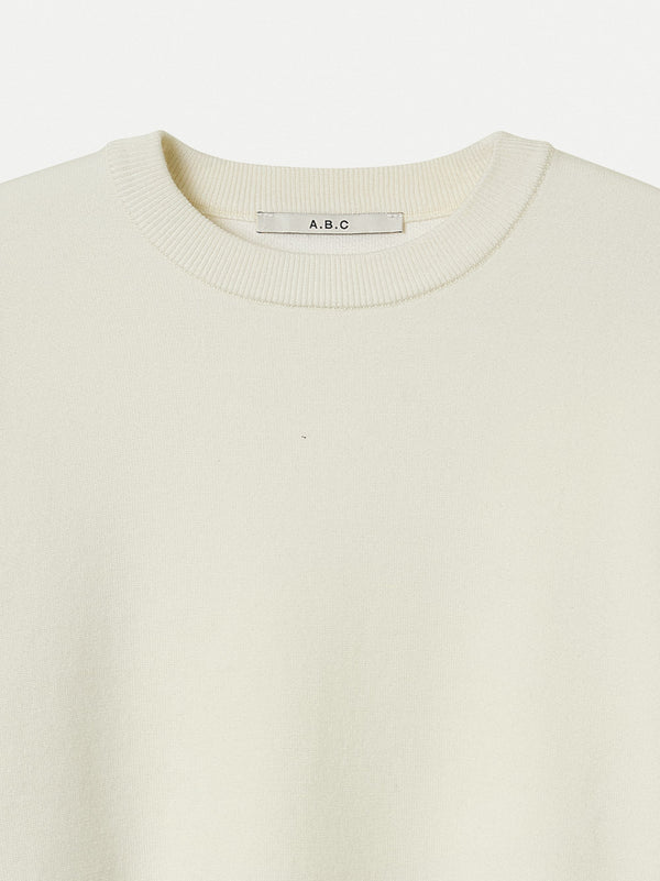 GLENORCHY CREW NECK DOUBLE FACE KNIT SWEATER
