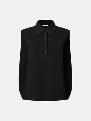 FAWKNER A-LINE KNITTED POLO SHIRT - A Brand Collective
