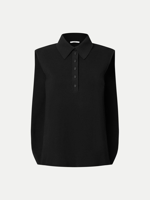 FAWKNER A-LINE KNITTED POLO SHIRT - A Brand Collective