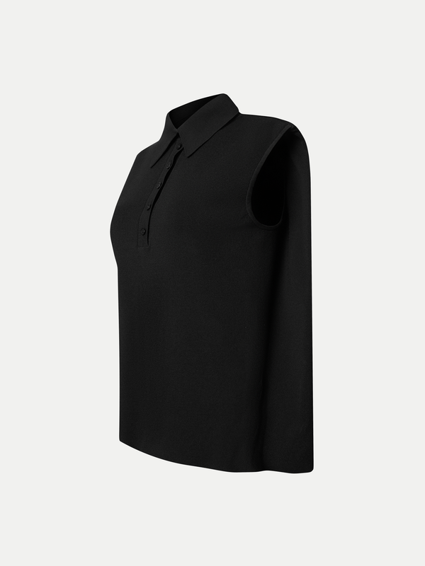FAWKNER A-LINE KNITTED POLO SHIRT - A Brand Collective