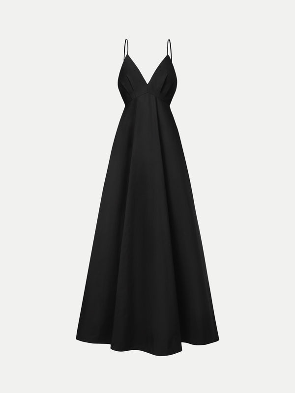 MOREE SHOESTRING COTTON POPLIN MAXI DRESS