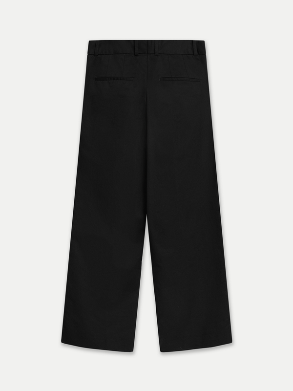 GLENROY FLAT FRONT STRAIGHT LEG PANTS BLACK 
