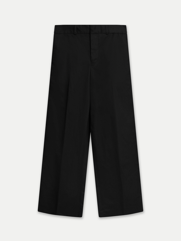 GLENROY FLAT FRONT STRAIGHT LEG PANTS BLACK