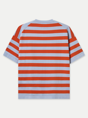 Hasting Stripe Crewneck Knit Tee made of 100% Good Earth Cotton