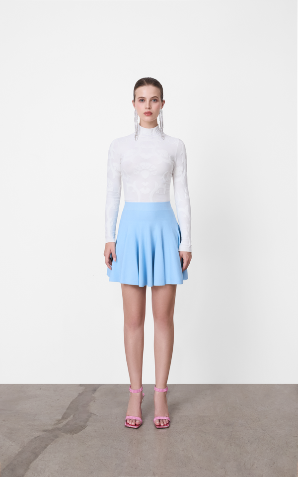 ALMA MINI JERSEY KNIT SKIRT - A Brand Collective