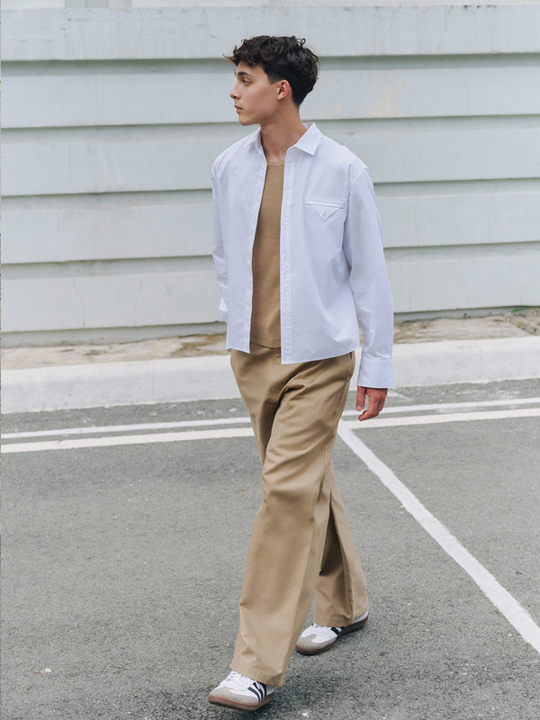 KEW HEAVY COTTON TWILL OVERSIZED PANTS