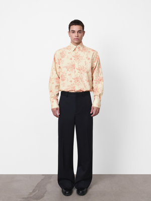 Moree Floral Print Dress Shirt made of 100% Australian Regenerative Cotton