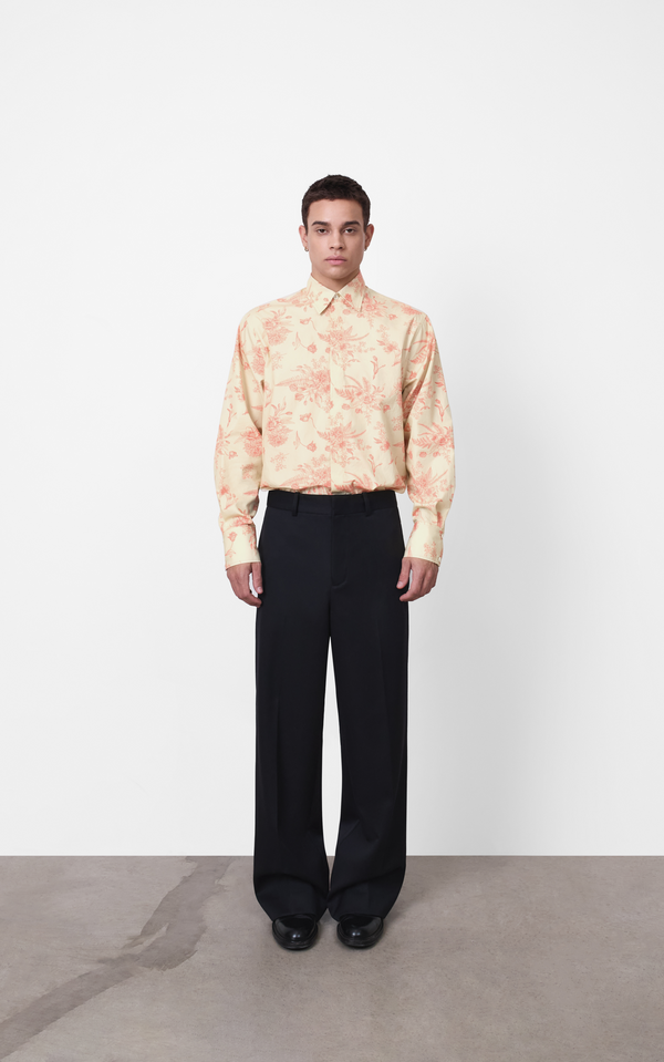 Moree Floral Print Dress Shirt made of 100% Australian Regenerative Cotton