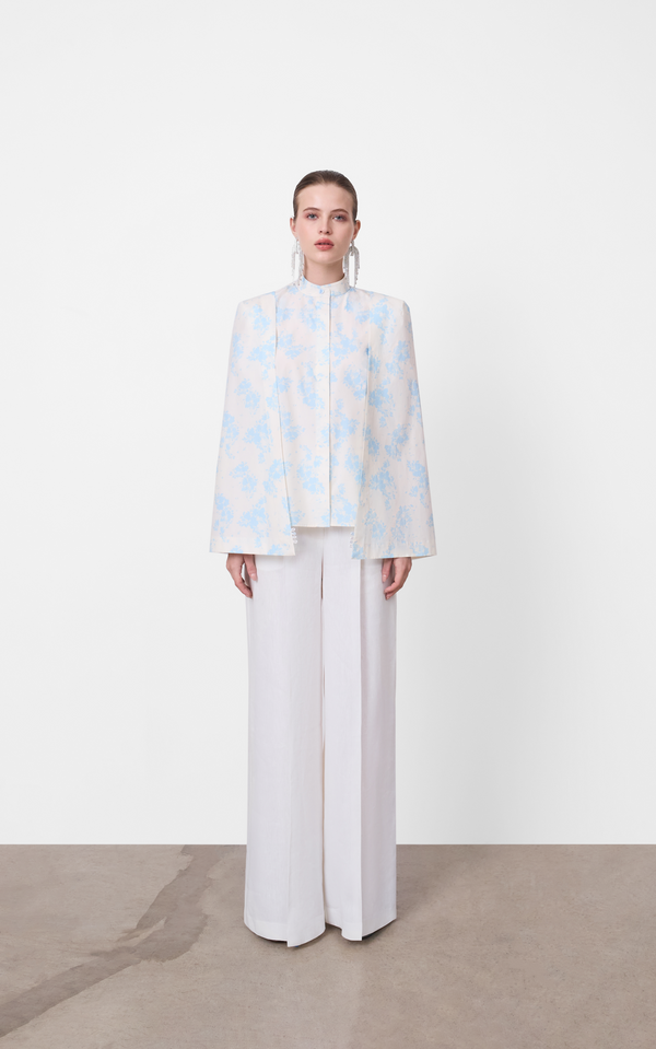 MT MARTHA CAPE SLEEVE BLOUSE - A Brand Collective