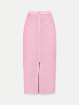 ST Kila Mesh Knit Pencil Midi Skirt