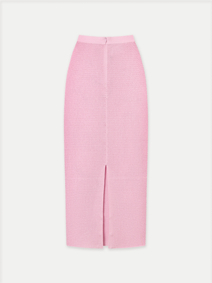 ST Kila Mesh Knit Pencil Midi Skirt