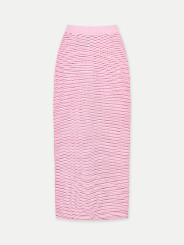 ST Kilah Mesh Knit Pencil Midi Skirt 