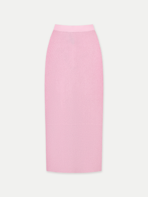 ST Kilah Mesh Knit Pencil Midi Skirt 