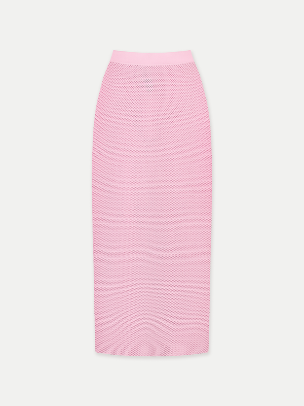 ST Kilah Mesh Knit Pencil Midi Skirt 