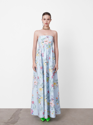 Surry Hills Strapless Empire Dress made of 100% Good Earth Cotton Poplin