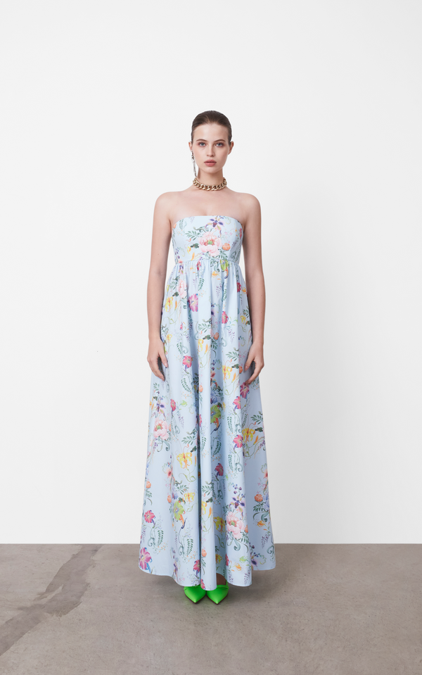 Surry Hills Strapless Empire Dress made of 100% Good Earth Cotton Poplin