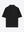 Kyneton Relaxed Fit Knit Polo in black front flat view A.B.C A BRAND COLLECTIVE 100% Good Earth Cotton