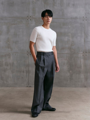 Hit the streets in style with the white Windsor Waffle Knit Tee outfit from A.B.C A BRAND COLLECTIVE
