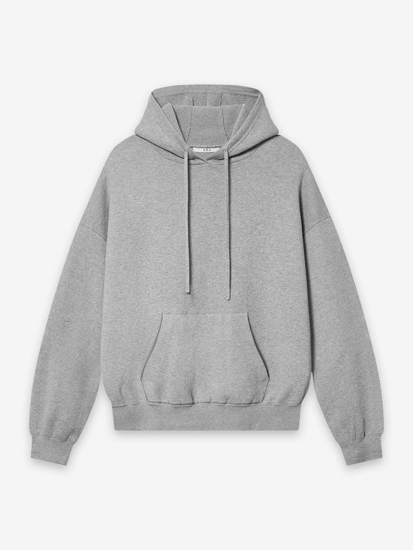 A.B.C A BRAND COLLECTIVE Kyneton Hoodie grey marle version featuring a classic kangaroo pocket and adjustable hood