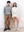 A.B.C A BRAND COLLECTIVE Kyneton Hoodie unisex appeal shown by a couple in ivory and grey for a relaxed streetwear vibe 100% Cotton