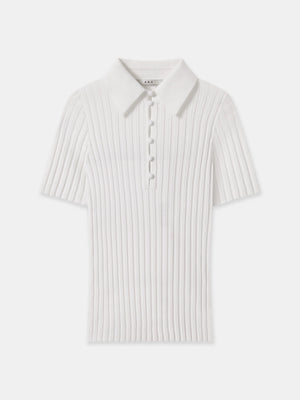 Classic white Newport Wide Rib Knit Top from A.B.C A BRAND COLLECTIVE for a refined silhouette.
