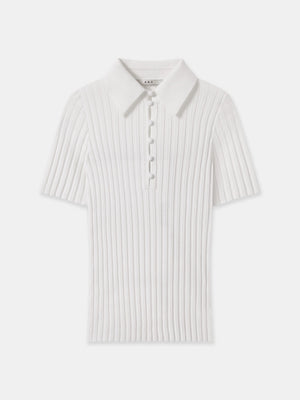 Classic white Newport Wide Rib Knit Top from A.B.C A BRAND COLLECTIVE for a refined silhouette.