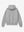 A.B.C A BRAND COLLECTIVE Kyneton Hoodie rear view showing the spacious hood and clean hem finish in grey 100% Good Earth Cotton