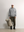 A.B.C A BRAND COLLECTIVE Kyneton Hoodie male model styling the grey knit with olive trousers and a travel bag 100% Good Earth Cotton