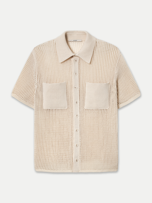 A.B.C Byron Open Knit Shirt in cotton with breathable design