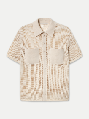 A.B.C Byron Open Knit Shirt in cotton with breathable design
