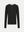 Rosebery Keyhole Cut-Out Detail Long Sleeve Top in black front flat view A.B.C A BRAND COLLECTIVE polished look