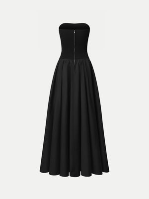 Minimalist black Ballina Strapless Dress A.B.C A BRAND COLLECTIVE featuring a sophisticated design.