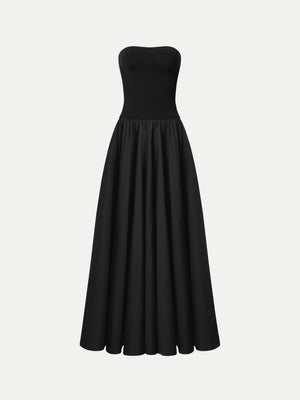 Black Ballina Strapless Dress A.B.C A BRAND COLLECTIVE, a contemporary piece for formal occasions.