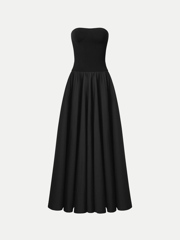 Black Ballina Strapless Dress A.B.C A BRAND COLLECTIVE, a contemporary piece for formal occasions.