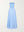 Back view of the blue Ballina Strapless Dress A.B.C A BRAND COLLECTIVE with a polished zip closure.