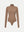Fawkner High Neck Long Sleeves Bodysuit in mocha front flat view A.B.C A BRAND COLLECTIVE sleek tailored fit