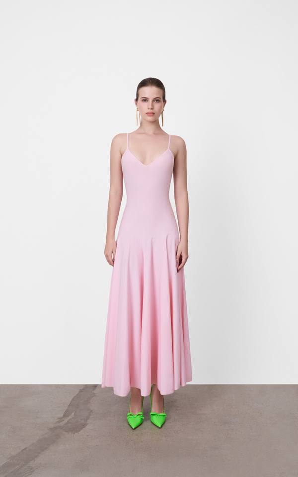Alma Shoestring Knit Jersey Slip Dress – A.B.C