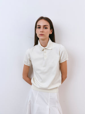 Dress up with items from A.B.C A BRAND COLLECTIVE like this timeless ivory Kyneton Regular Fit Polo.