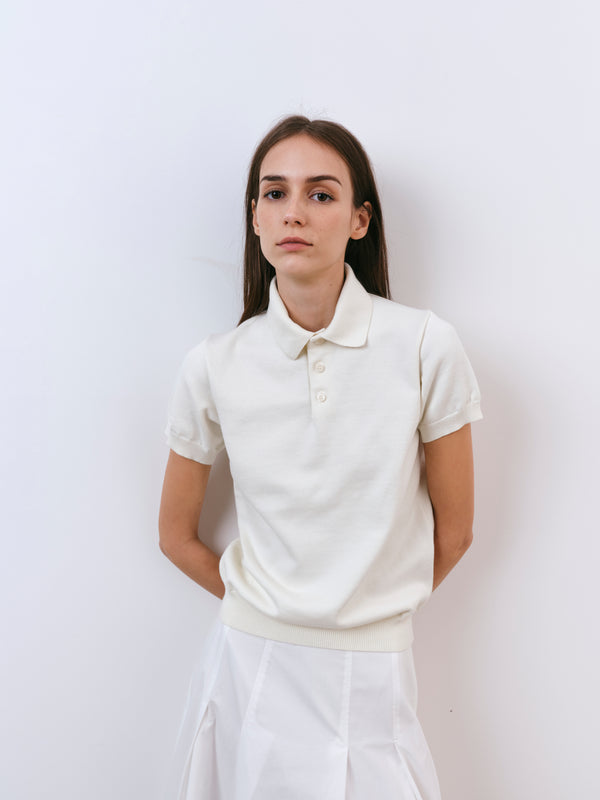 Dress up with items from A.B.C A BRAND COLLECTIVE like this timeless ivory Kyneton Regular Fit Polo.