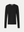 Mona Full Needle Rib Merino Wool Crew Neck Top in black front flat view A.B.C A BRAND COLLECTIVE classic versatile silhouette