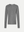 Mona Full Needle Rib Merino Wool Crew Neck Top in grey front flat view A.B.C A BRAND COLLECTIVE 100% Fibre Trace Wool