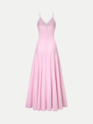 Alma Shoestring Knit Jersey Slip Dress 