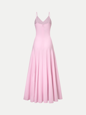 Alma Shoestring Knit Jersey Slip Dress 