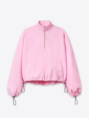 ink Moree Zip Up Anorak by A.B.C A BRAND COLLECTIVE in 100% breathable Good Earth Cotton poplin for a sleek silhouette.