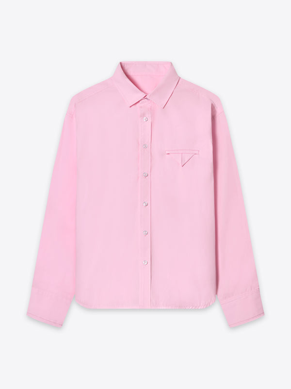 Moree Welt Pocket Relaxed Shirt button line with precise alignment